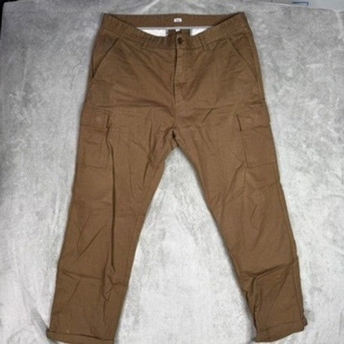 Katin Brown Cargo Pants Men's Size 38 Utility Pockets Casual Comfort