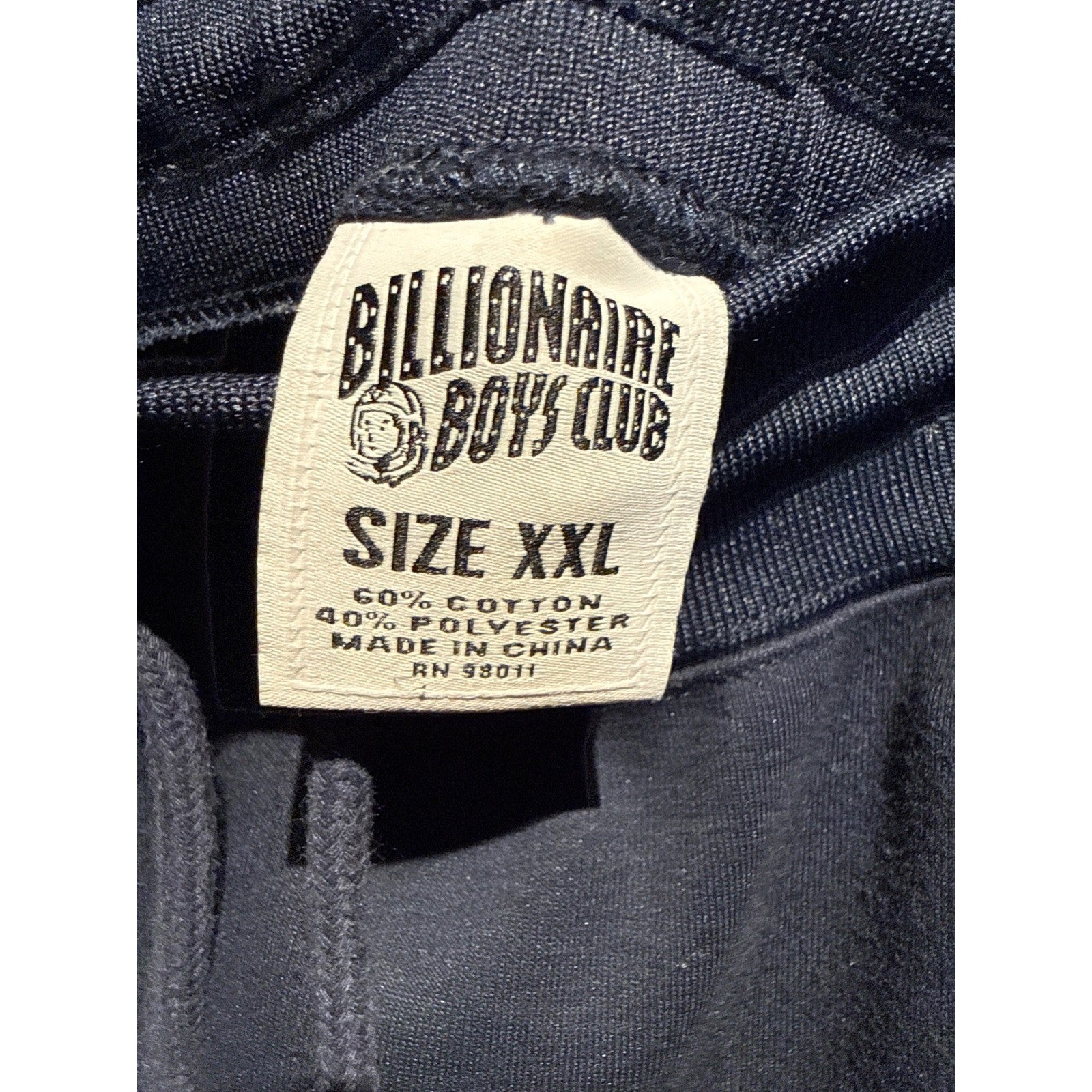 Billionaire Boys Club Navy Blue Script Logo Stripe Jogger Sweatpants Mens XL