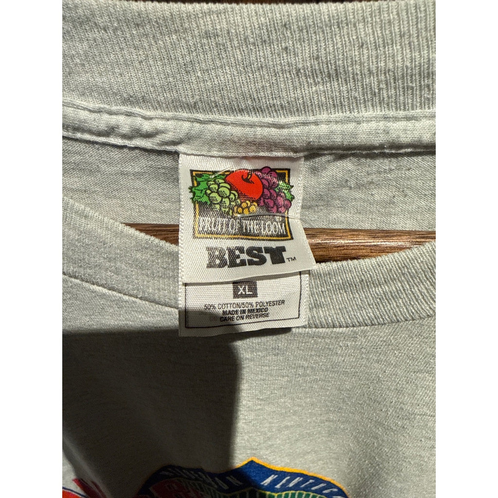 Vintage 1996 Bambino World Series Henderson Kentucky Gray Graphic T-Shirt XL