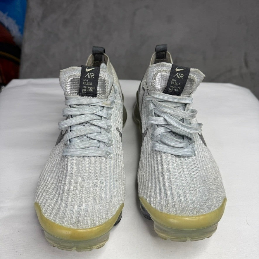 Nike Air VaporMax 3 Flyknit Mens Running Shoes Light Gray Size 9.5 US AJ6910 101