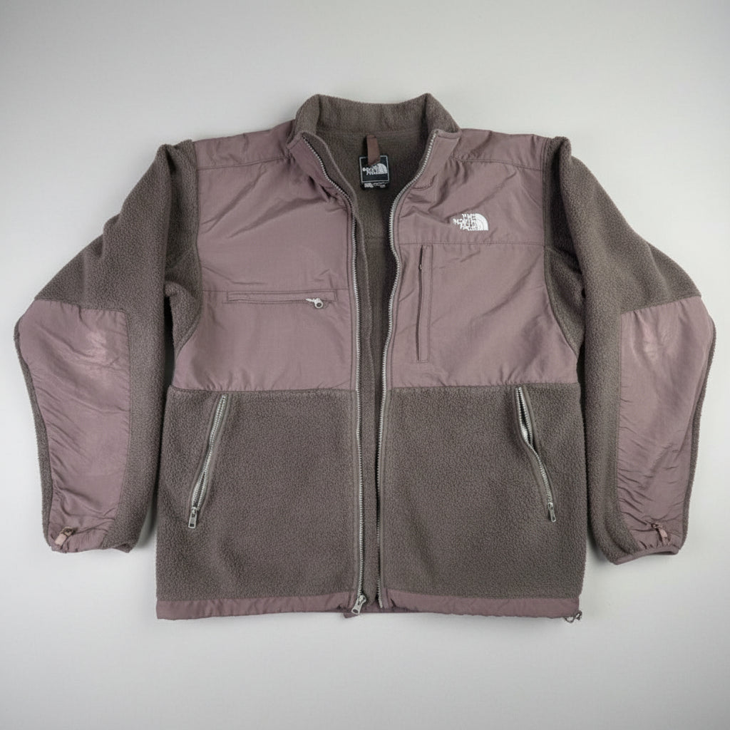 The North Face Denali Fleece Jacket Mens Large Brown Full Zip Outdoor Coat