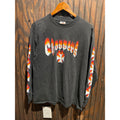 Vintage West Coast Choppers Long Sleeve Flame Graphic Shirt Black Mens XL 22x28