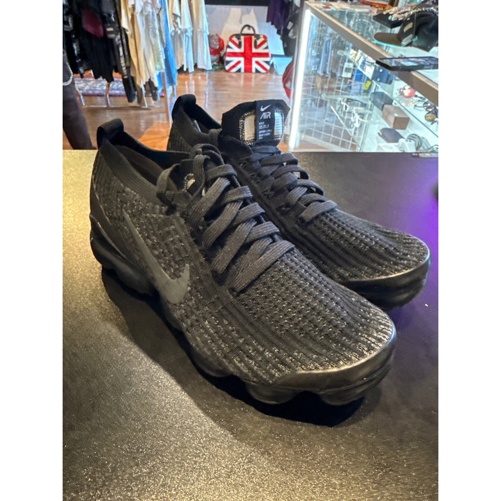 Nike Air VaporMax Flyknit 3 Mens Black Running Shoes AJ6910-002 Size 8.5