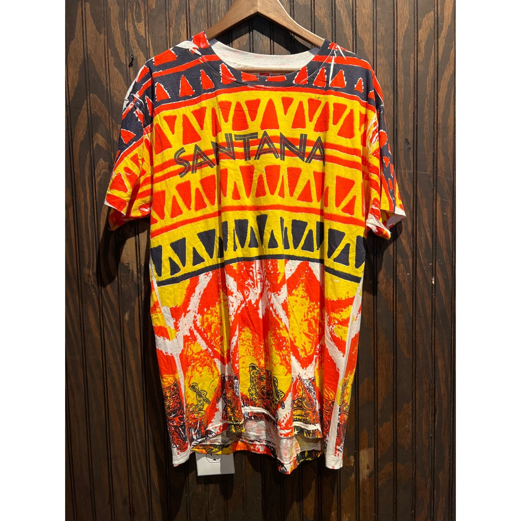 Vintage 1994 Santana Sacred Fire World Tour All Over Print T-Shirt Single Stitch