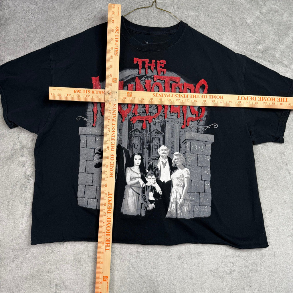 The Munsters Family Vintage Graphic T Shirt Mens 2XL Black Retro TV Show Tee