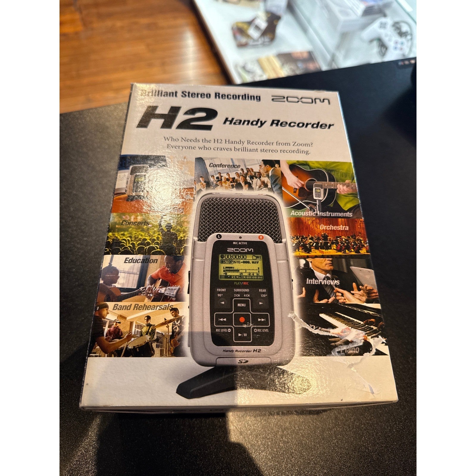 Zoom H2 Handy Recorder Portable Digital Stereo Audio Recorder Silver H2-12000