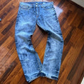 True Religion Section Straight Blue Acid Wash Denim Jeans Mens size 40