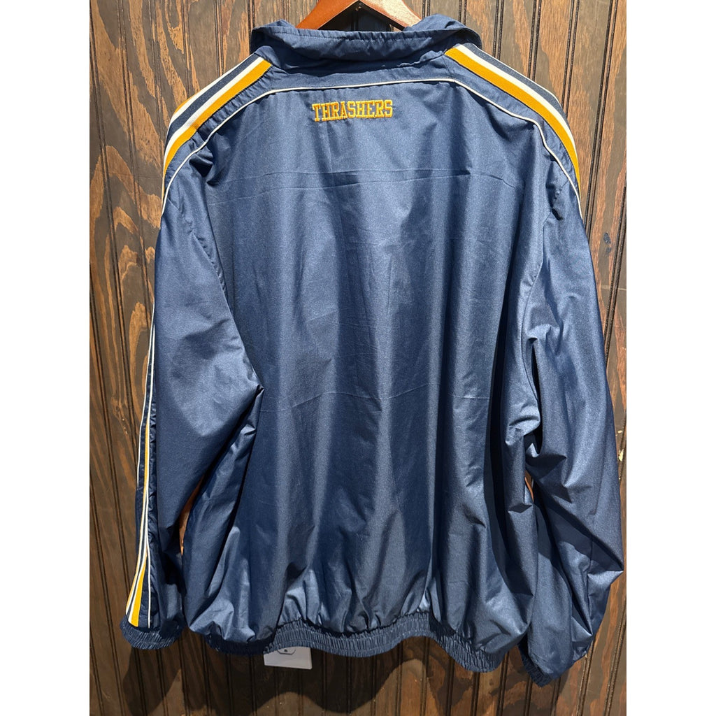Vintage G-III NHL Atlanta Thrashers Track Jacket Navy Blue Orange Large Logo XL