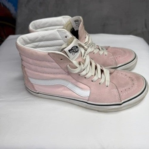 Vans SK8 HI Pink Suede High Top Lace Up Casual Sneakers Shoes Women 6.5