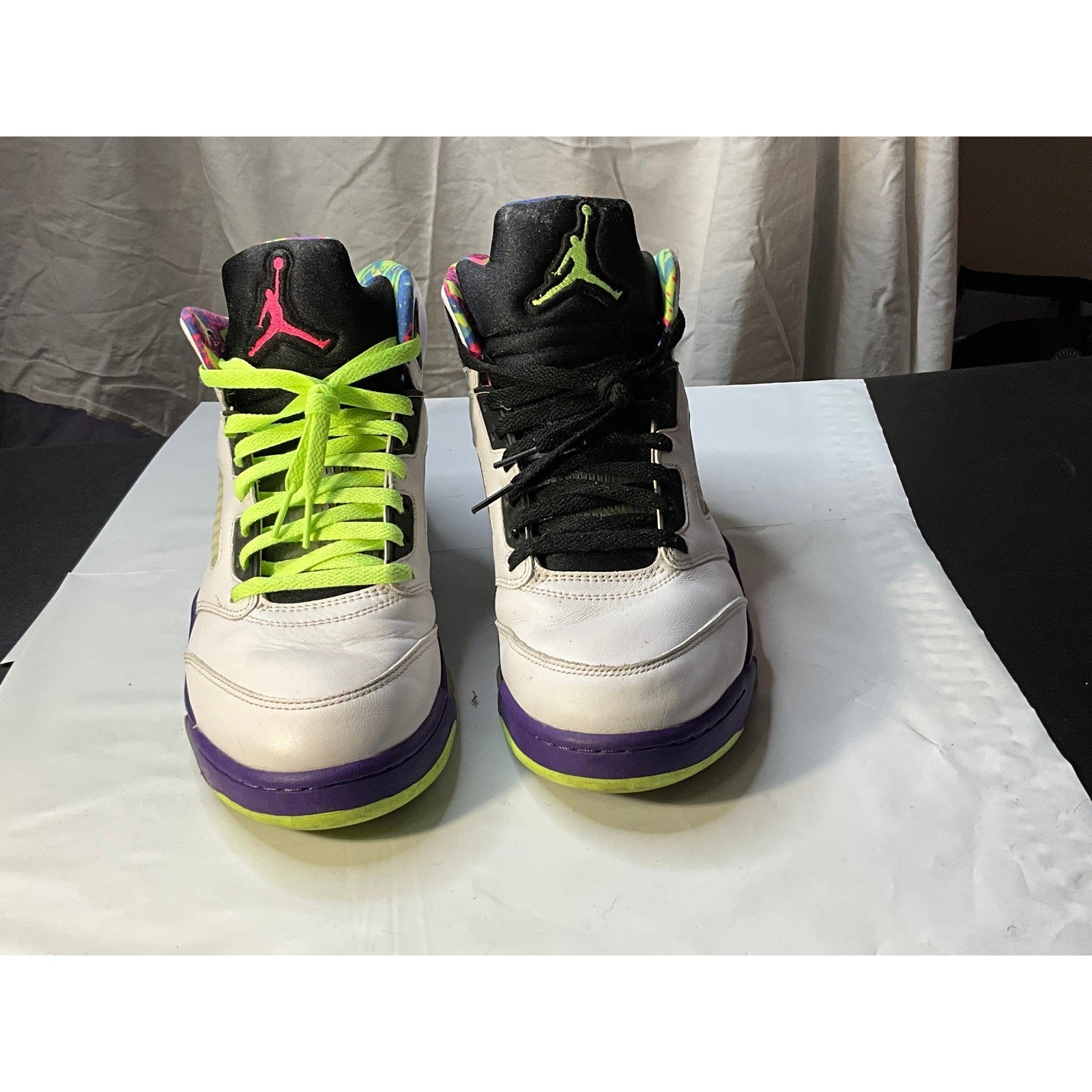 Air Jordan 5 Retro SE Men's Size 11 White Purple Volt "What The" DB3335 100