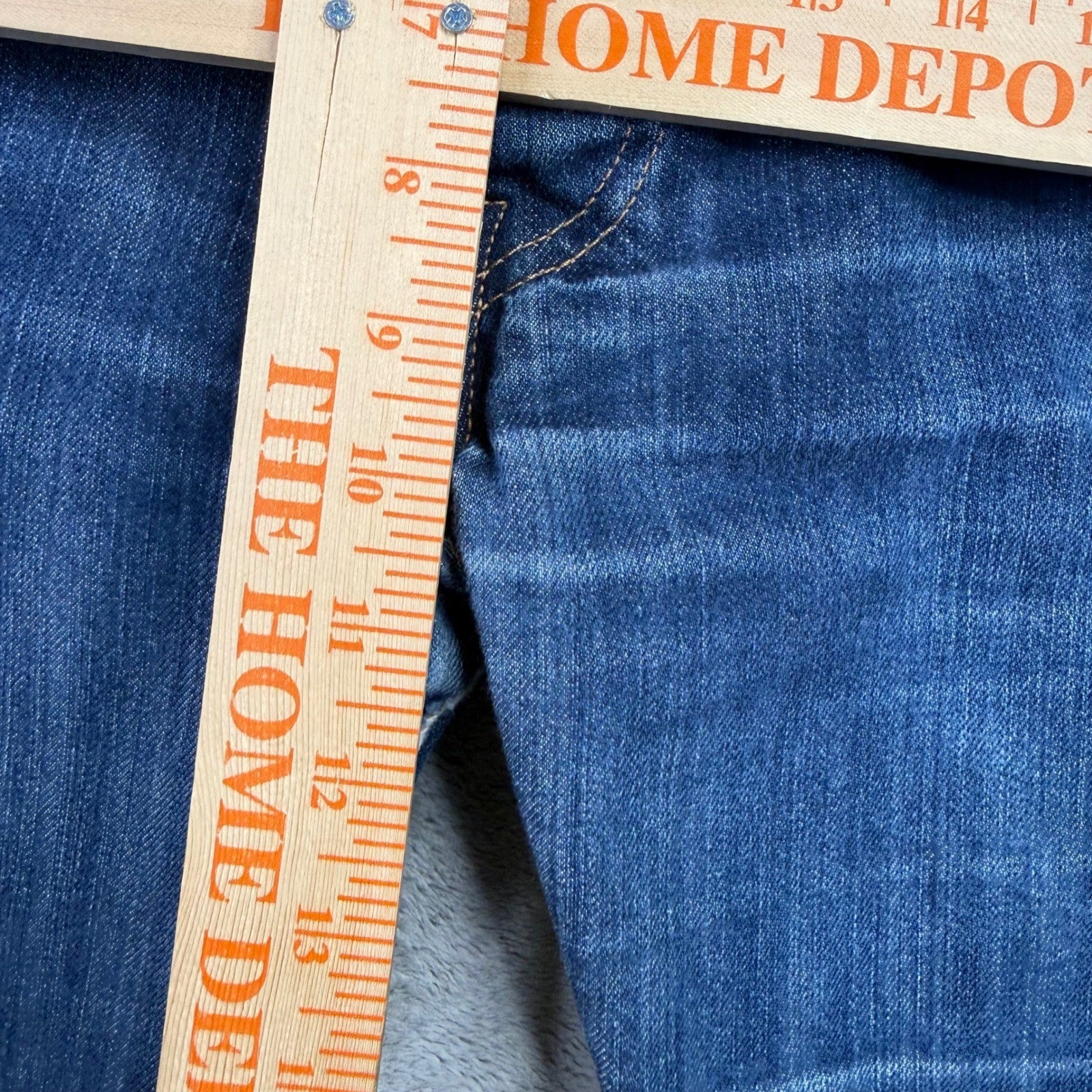 Levi Strauss Co 501 Original Fit Straight Leg Jeans Mens W34 L34 Blue Denim