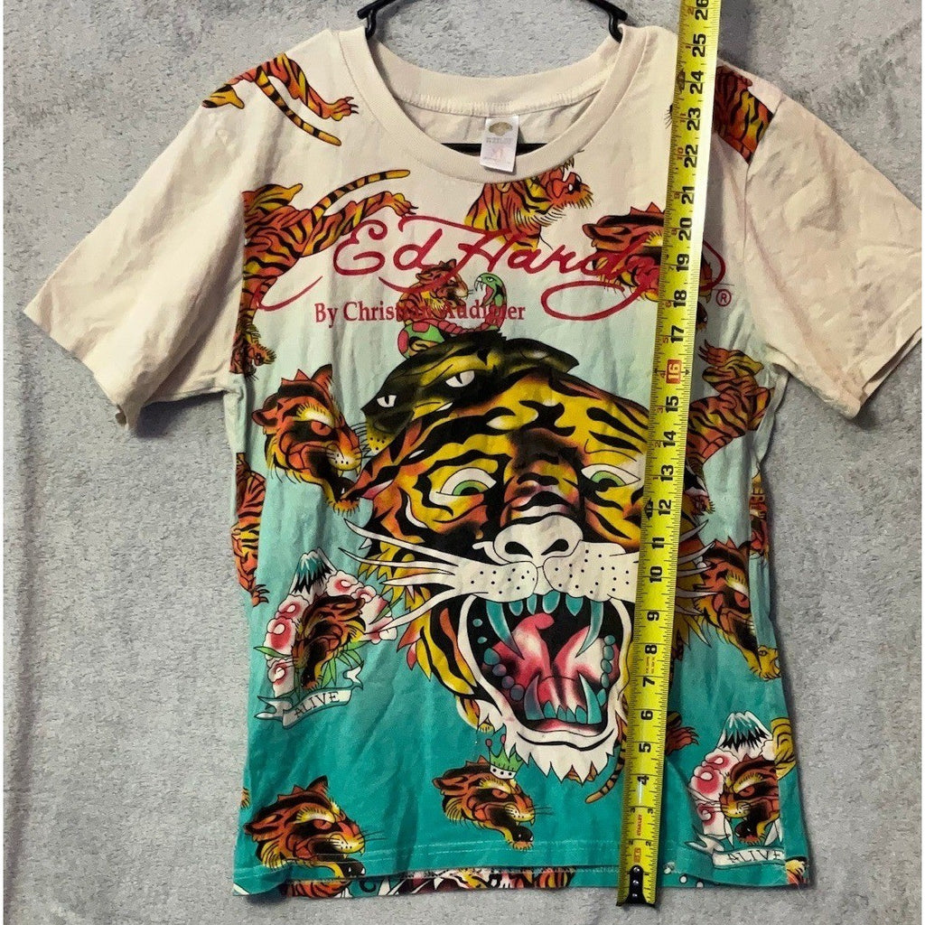 Ed Hardy Tiger Graphic T Shirt XL By Christian Audigier