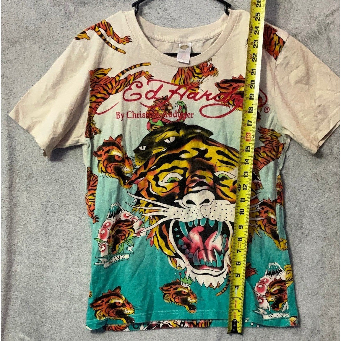 Ed Hardy Tiger Graphic T Shirt XL By Christian Audigier