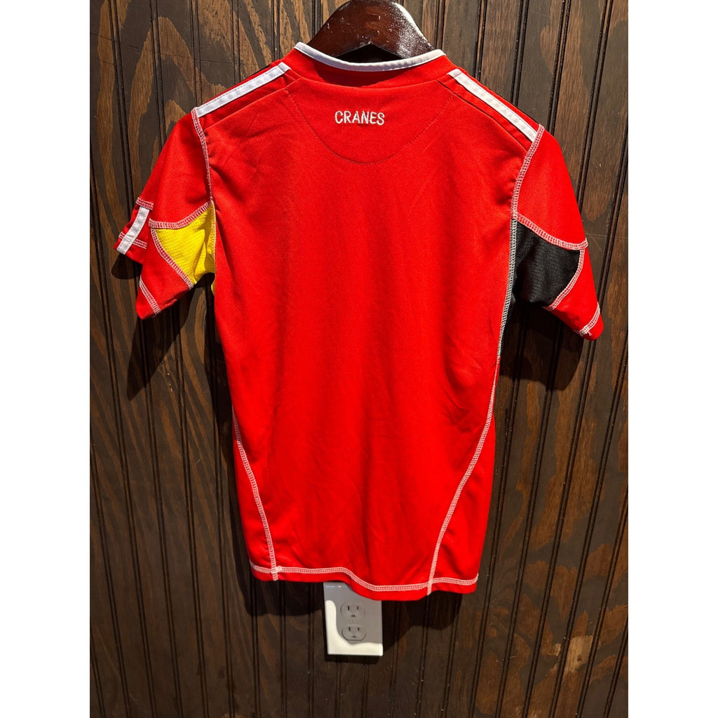 Adidas Uganda National Team Soccer Jersey Red FUFA ClimaCool Shirt Mens Small
