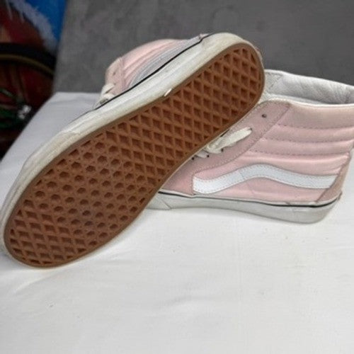 Vans SK8 HI Pink Suede High Top Lace Up Casual Sneakers Shoes Women 6.5