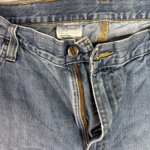 Carhartt Men's Relaxed Fit Straight Leg Jeans Blue Denim 40x32