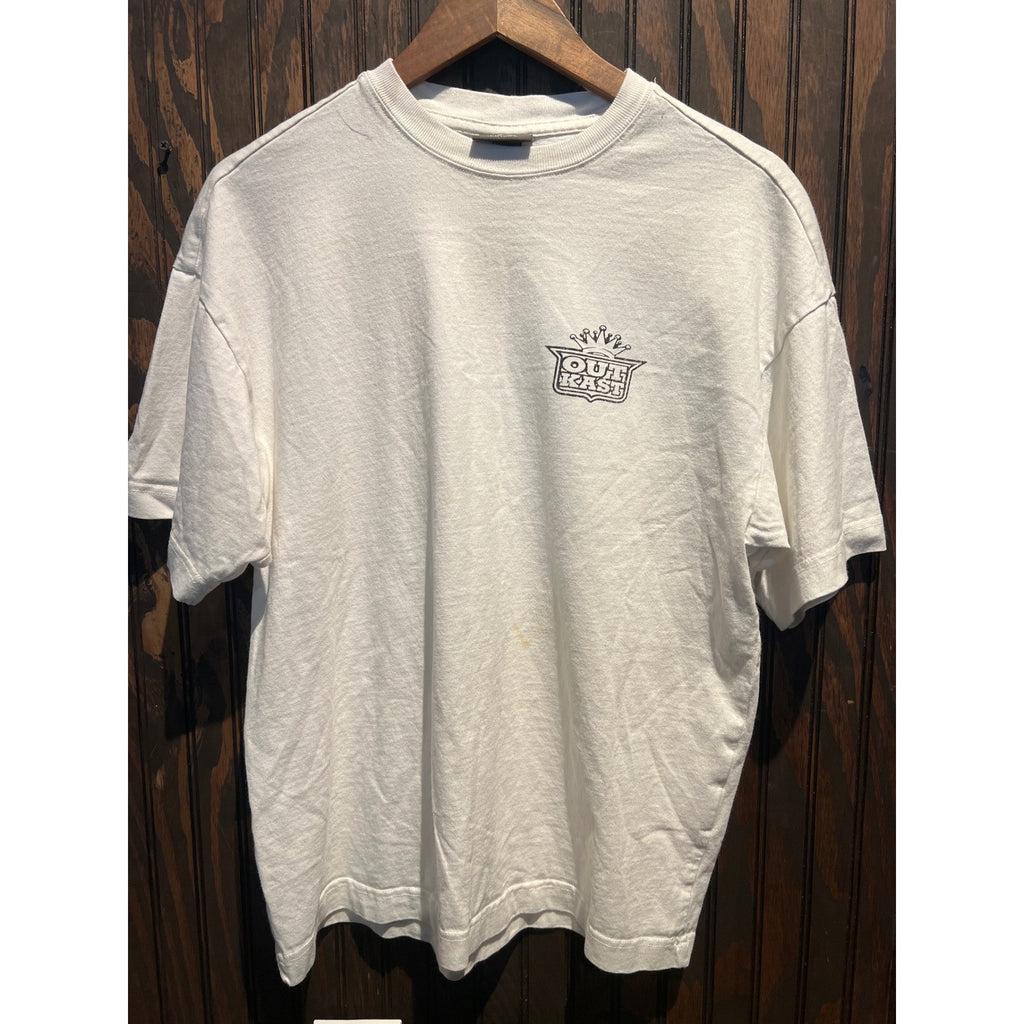 Vintage OutKast Stankonia Graphic T-Shirt White Rap Tee Mens Large 21x15
