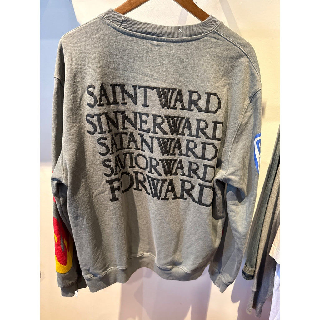 Kids See Ghosts Lucky Me I See Ghosts Sweatshirt Grey Kanye West Crewneck XL