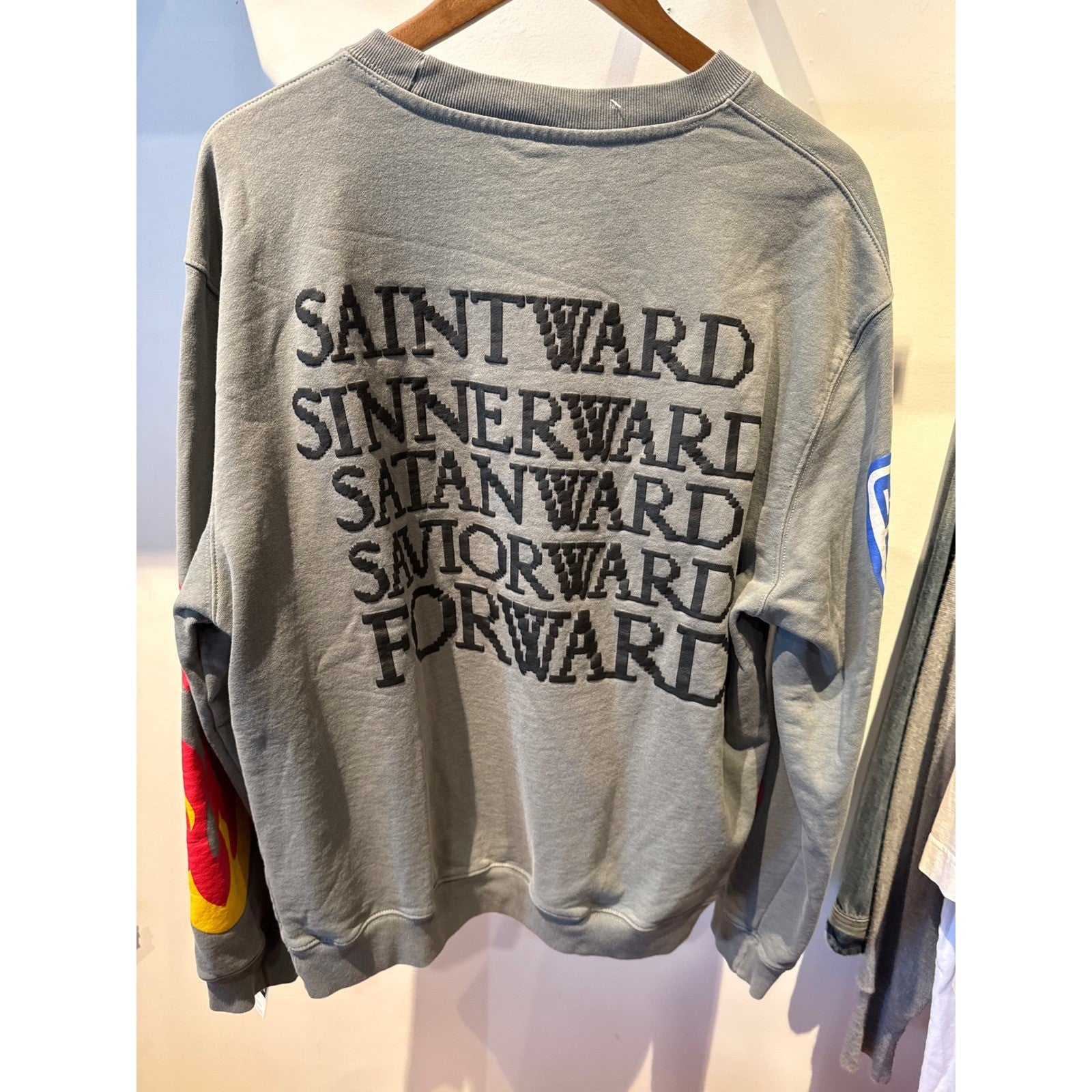 Kids See Ghosts Lucky Me I See Ghosts Sweatshirt Grey Kanye West Crewneck XL