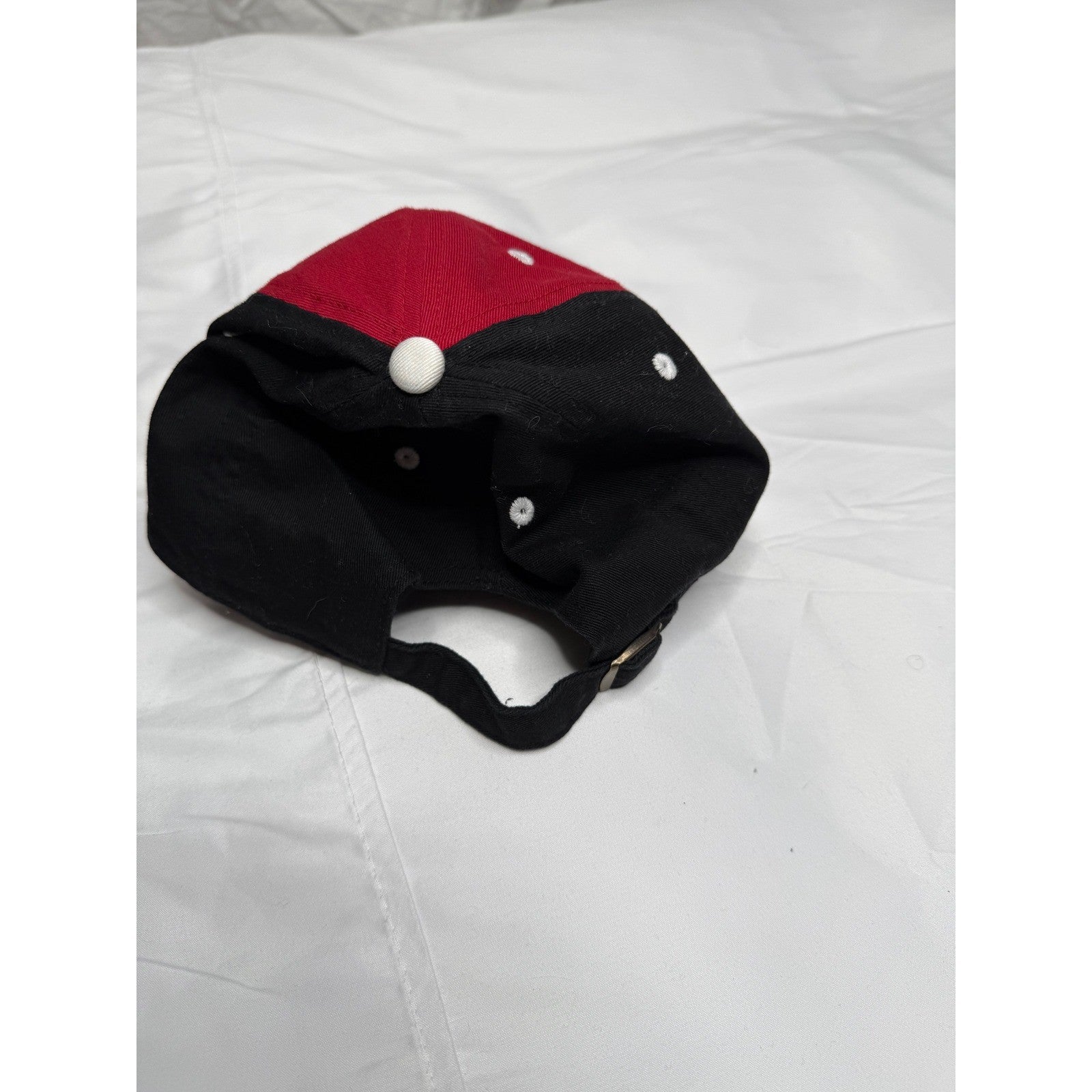 Georgia Bulldogs Baseball Cap Red Black Embroidered G Logo Adjustable Strap