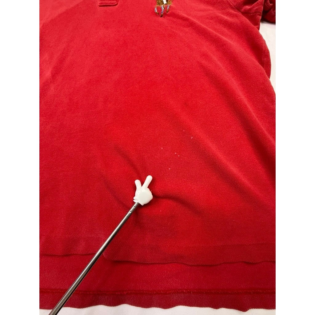 Polo Ralph Lauren Red Big Pony Polo Shirt Size L