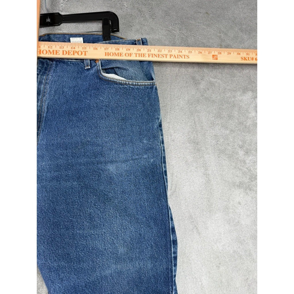 Levi's 505 Regular Fit Straight Leg Jeans Blue W44 L30