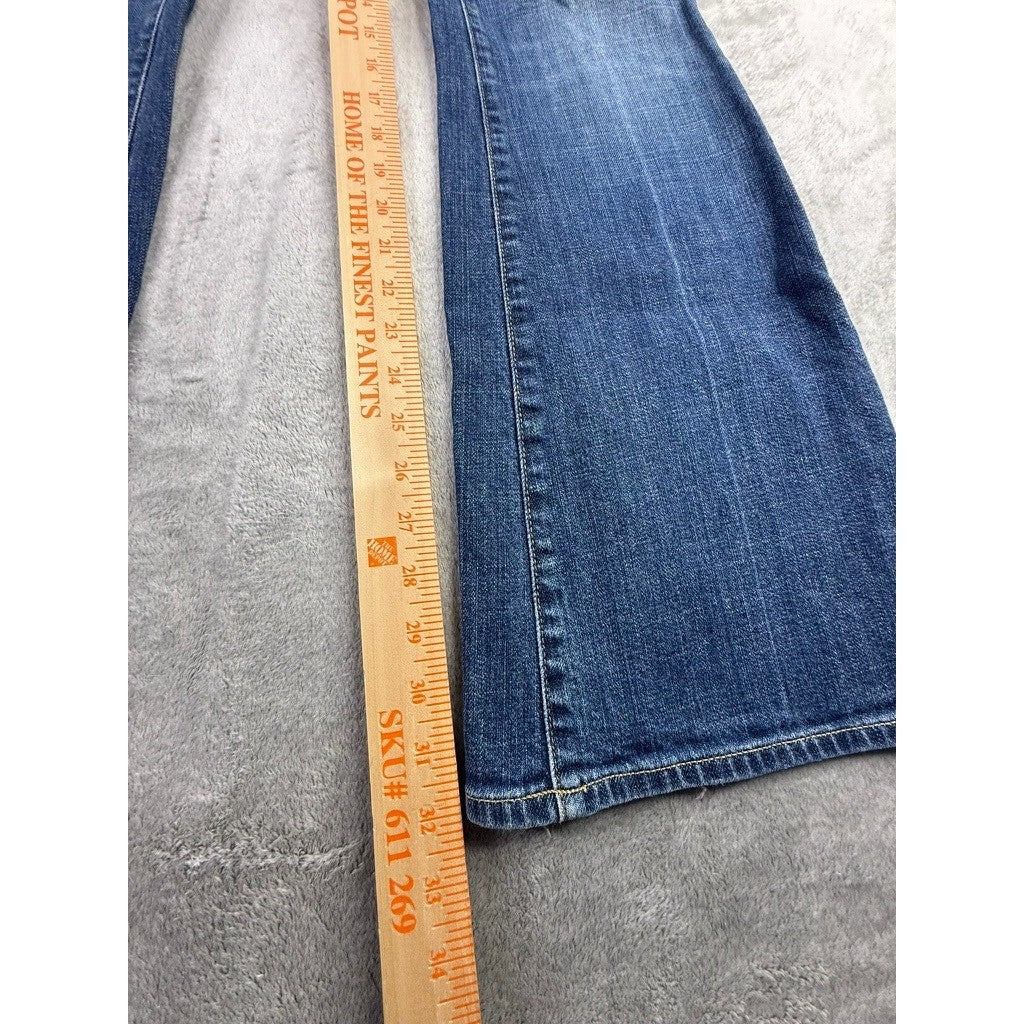 Citizens of Humanity Ingrid 002 Low Waist Flare Jeans Blue Stretch Size 29 USA