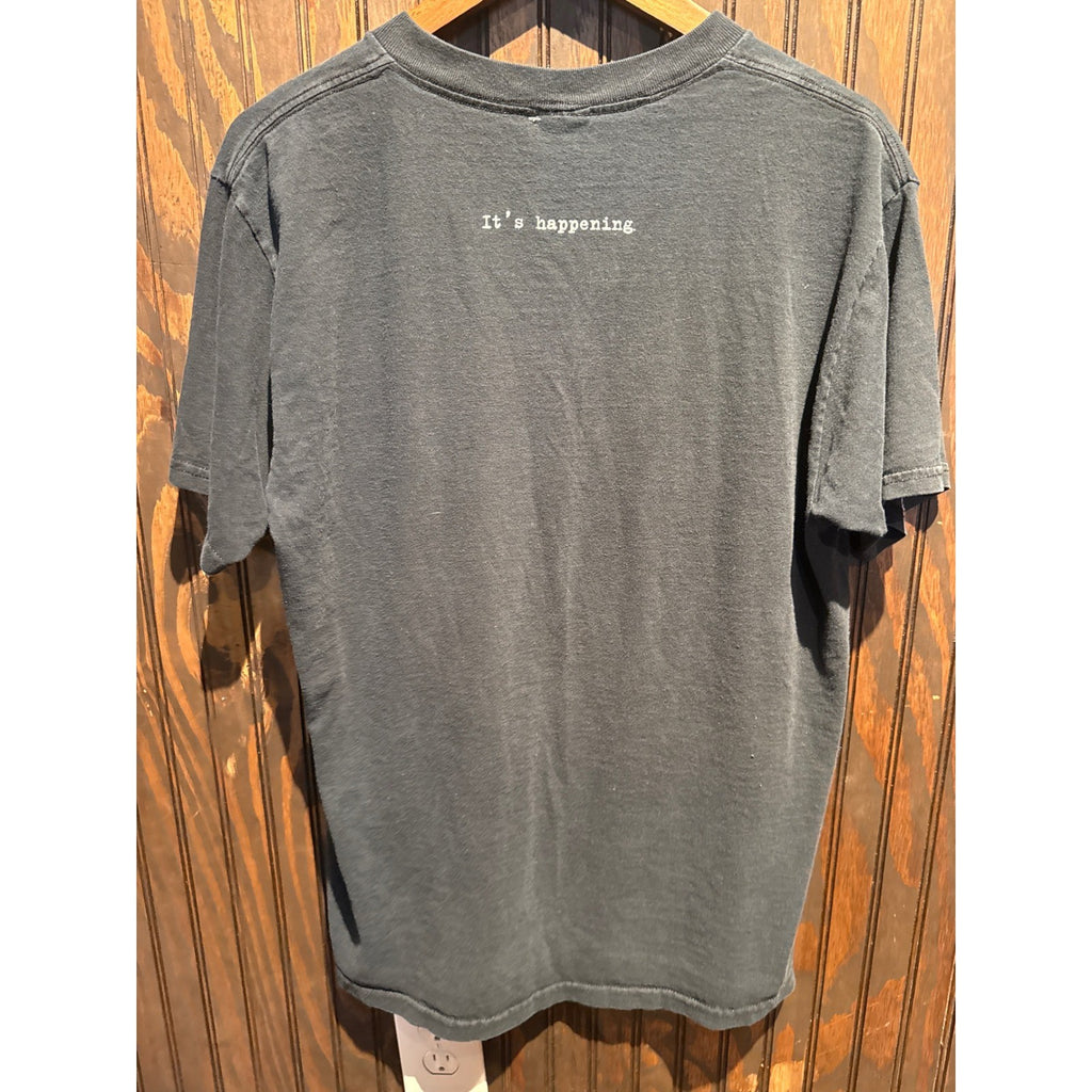 Vintage Signs Movie Promo T-Shirt M Night Shyamalan Faded Black Sci-Fi Tee