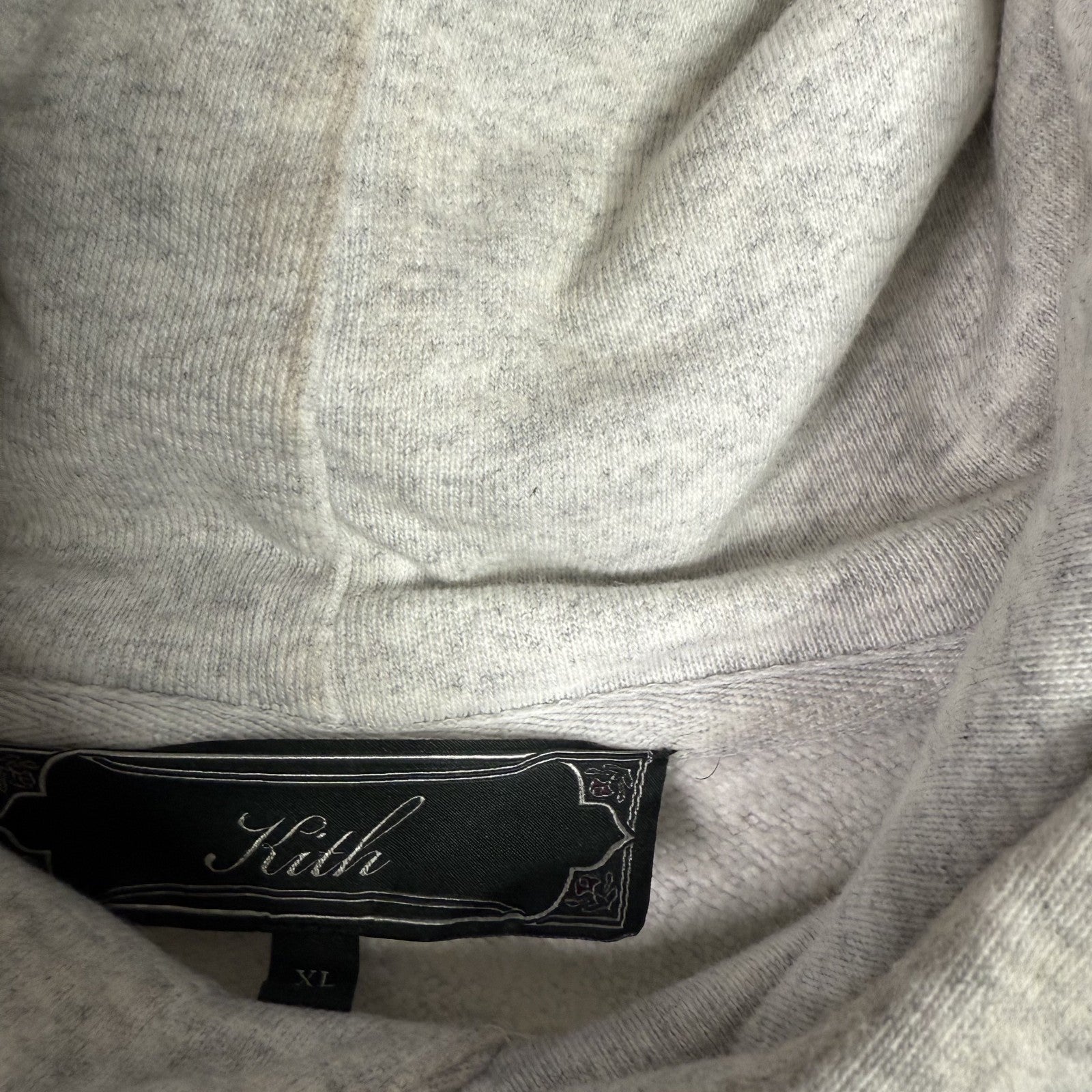 Kith "NY TO THE WORLD" Hoodie Gray XL – Pastel Chenille Letters, Rare