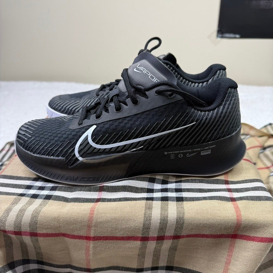 Nike Kids Zoom Vapor 11 Tennis Shoes Black White DR6965 001 Size 7Y