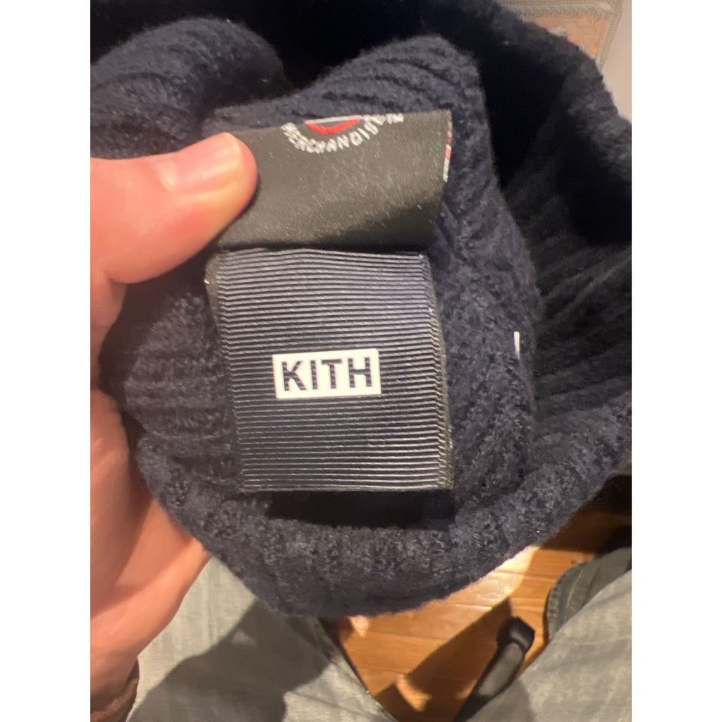 New Era New York KITH Yankees Beanie Navy Blue Ribbed Knit 2000 World Series Hat