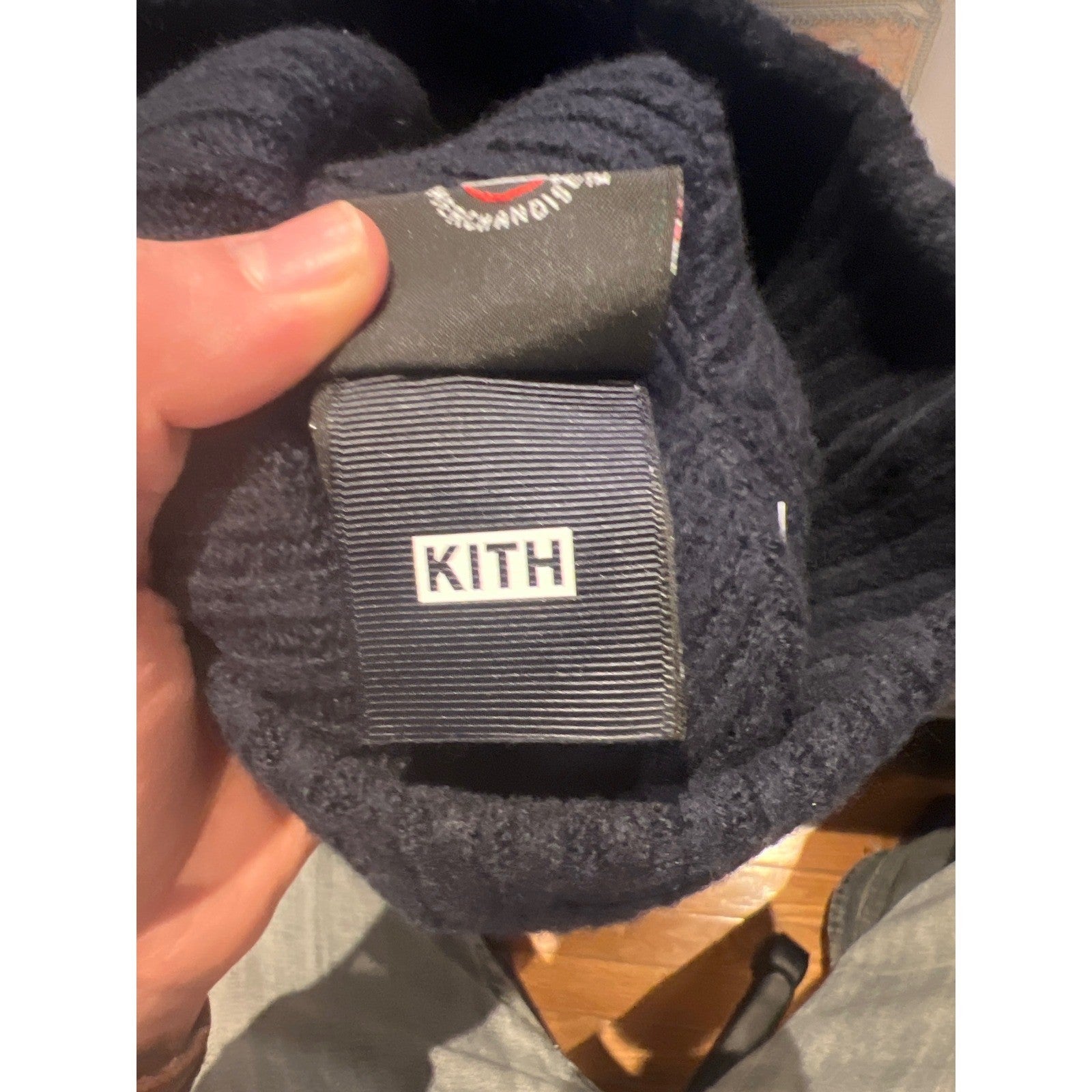 New Era New York KITH Yankees Beanie Navy Blue Ribbed Knit 2000 World Series Hat