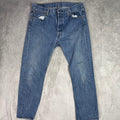 Levi Strauss 501 Original Fit Jeans Medium Wash Button Fly Mens W36 L32