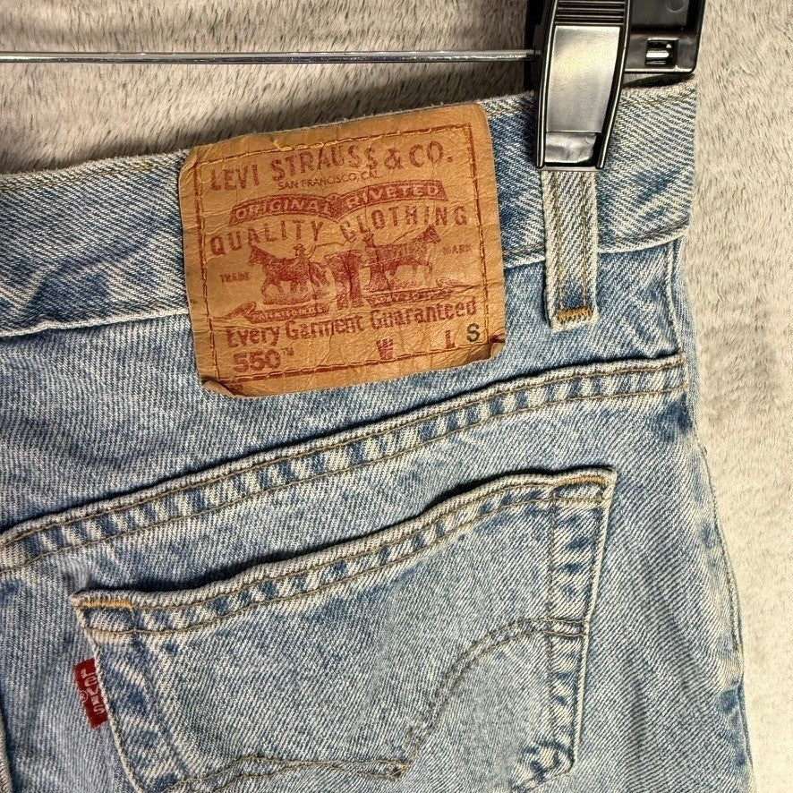 Levi Strauss 550 Relaxed Fit Light Wash Denim Jeans Men's Size 34 x 29