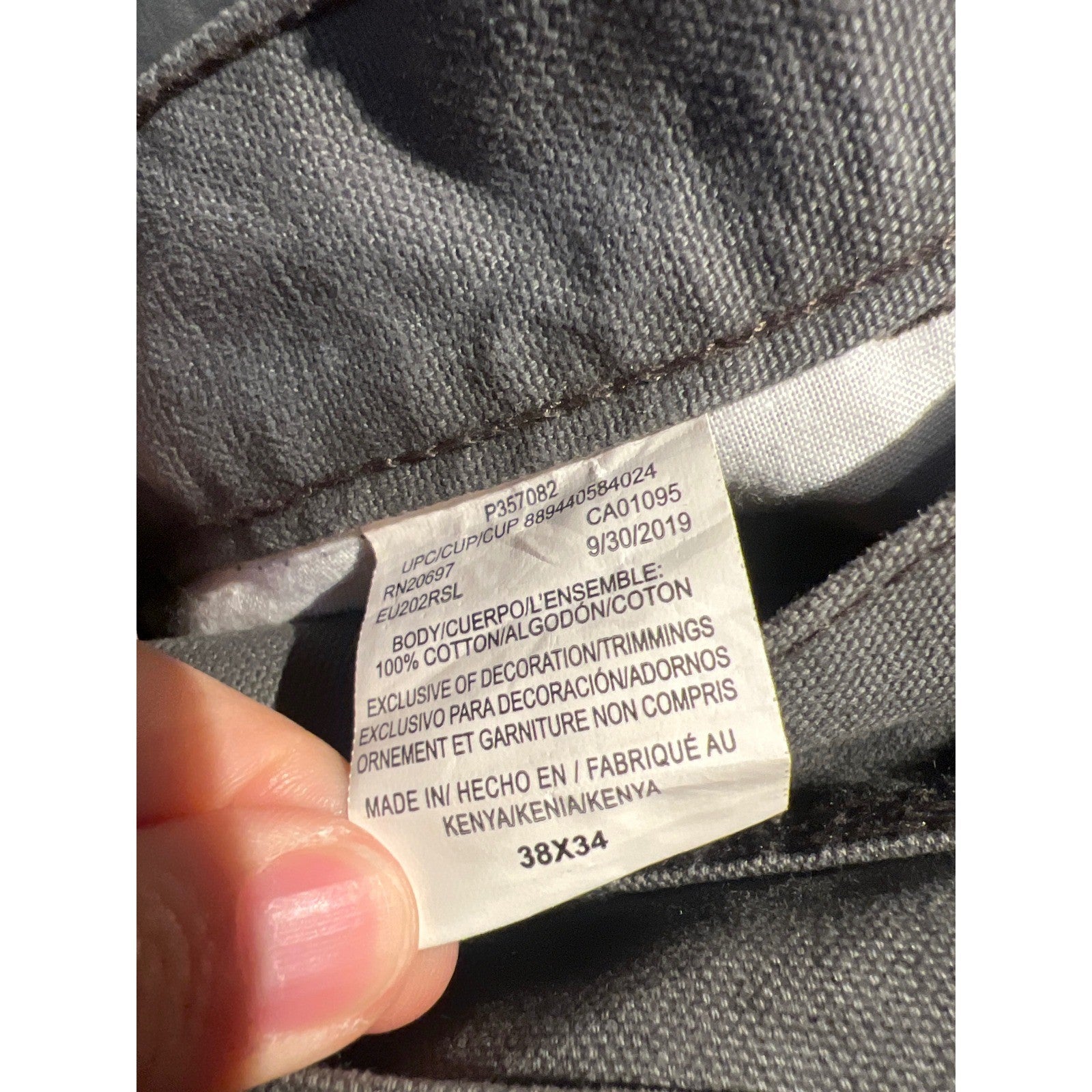 Carhartt Mens Relaxed Fit Straight Leg Carpenter Pants Gray Utility 40x32