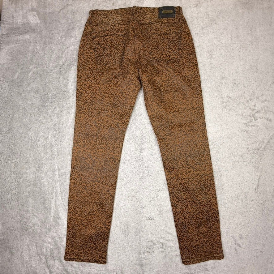 Tru Luxe Jeans Women's Leopard Print Skinny Pants Brown Black Size Unknown