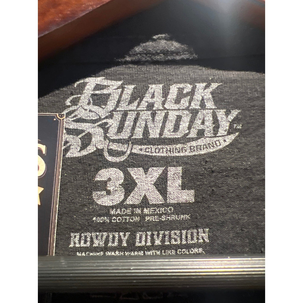 Black Sunday Hi Roller Nation For Life Graphic T-Shirt Mens Black XL 27x32