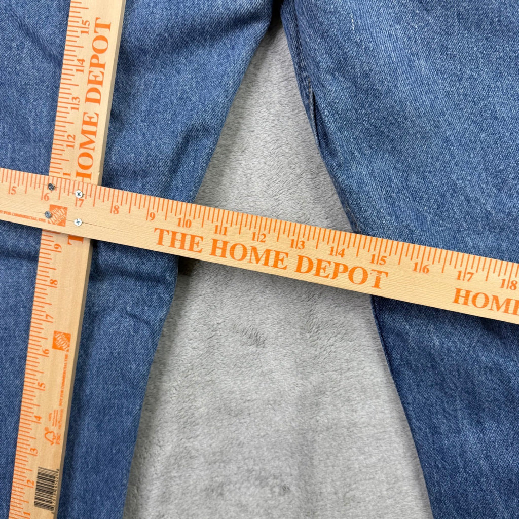 Levi Strauss 501 Jeans Blue Denim Straight Leg Button Fly Mens Size 34