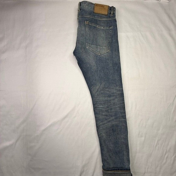 H&M Men's Skinny Jeans Premium Denim 12oz Selvedge Blue Wash Size 32x32