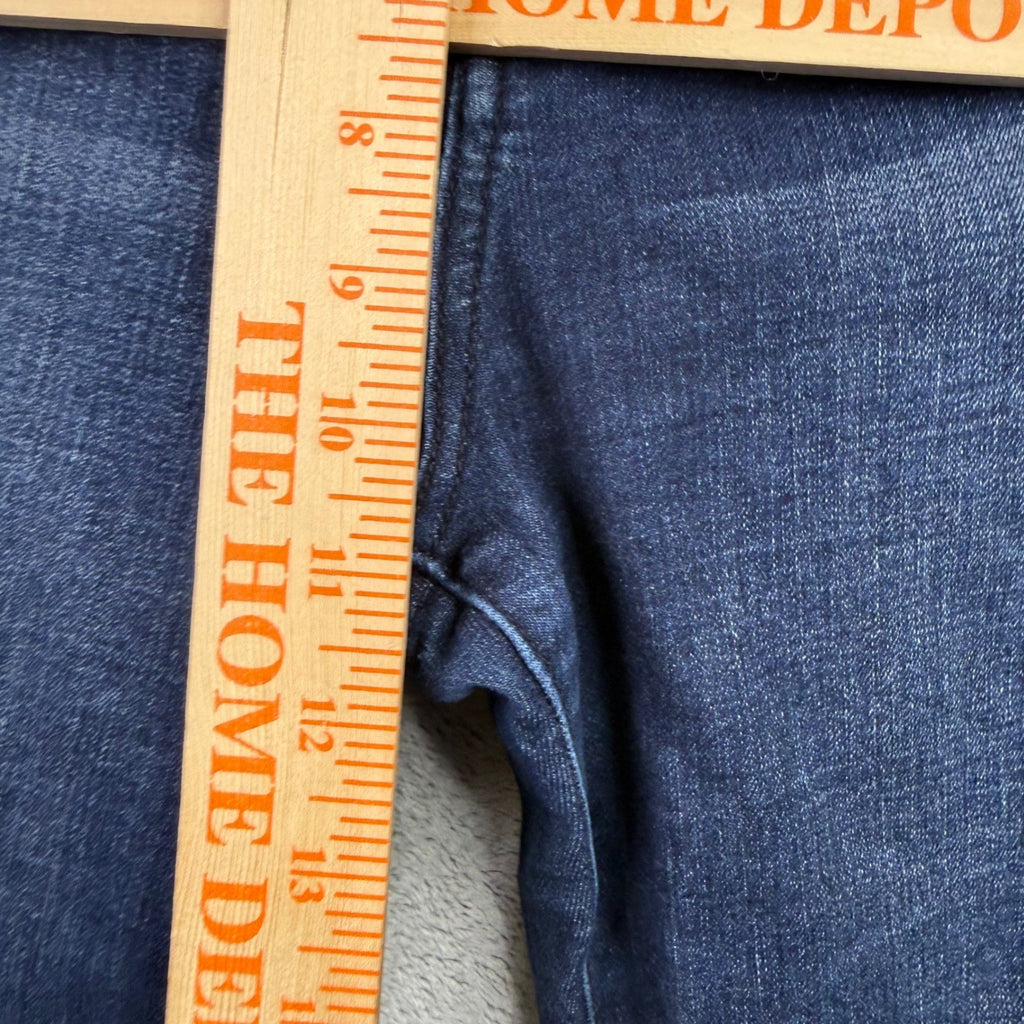 True Religion Jennie Mid Rise Skinny Jeans Womens Size 34 Red Stripe