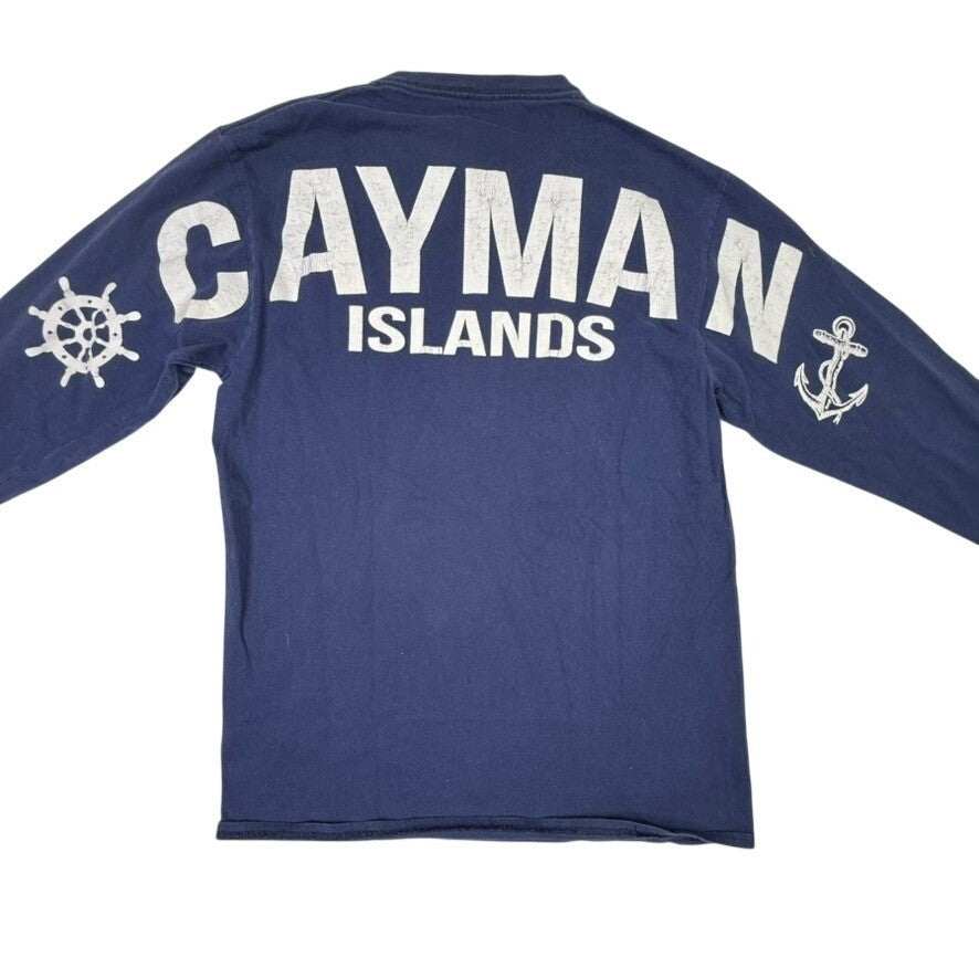 Delta Pro Weight Cayman Islands Long Sleeve Graphic T Shirt Mens Size M