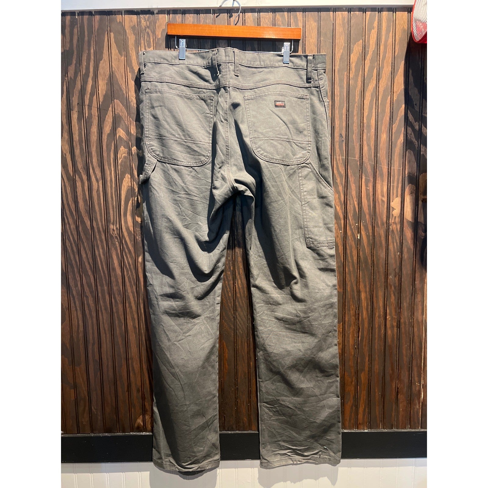 Carhartt Mens Relaxed Fit Straight Leg Carpenter Pants Gray Utility 40x32