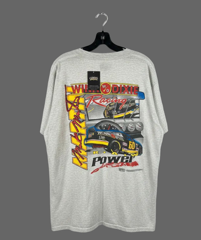 Vintage 90s Winn Dixie Racing Mark Martin Ford Taurus T-Shirt Heather Grey XL