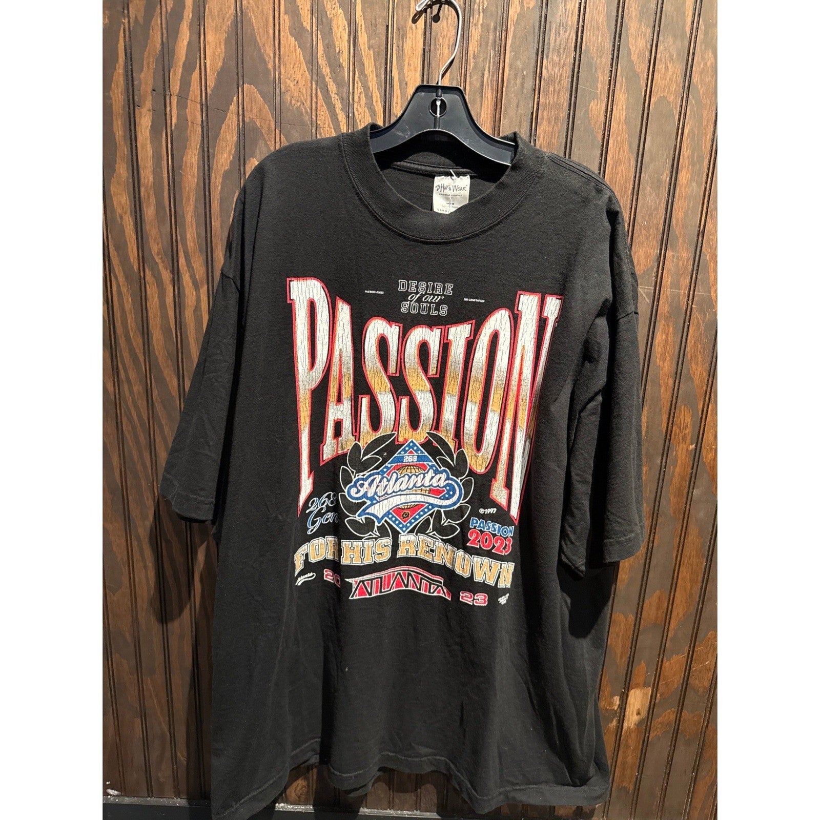 Passion 2023 Atlanta Christian Conference TShirt Mens Black Graphic Tee 2XL
