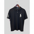 Polo Ralph Lauren Mens XL Black Custom Slim Fit Big Pony Short Sleeve Polo Shirt