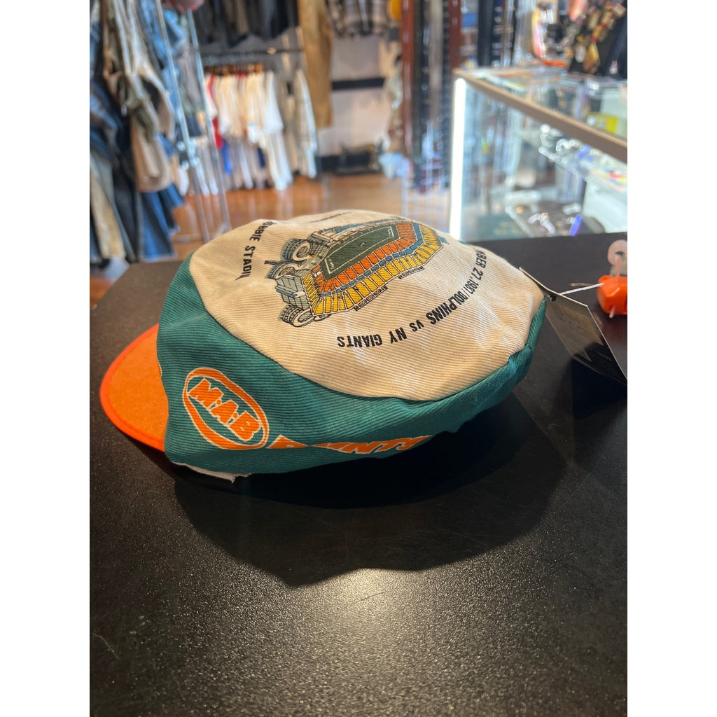 Vintage Miami Dolphins Joe Robbie Stadium Inaugural Game Hat Teal