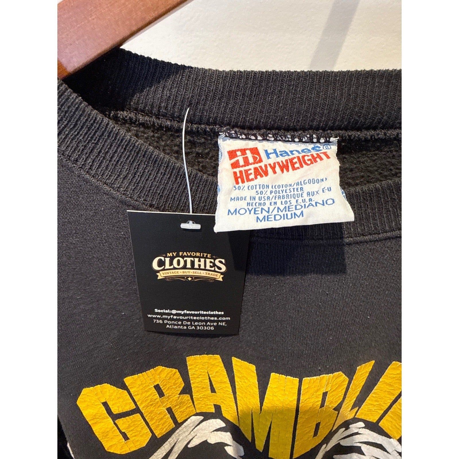Vintage Grambling State University Sweatshirt Hanes Heavyweight HBCU Black L
