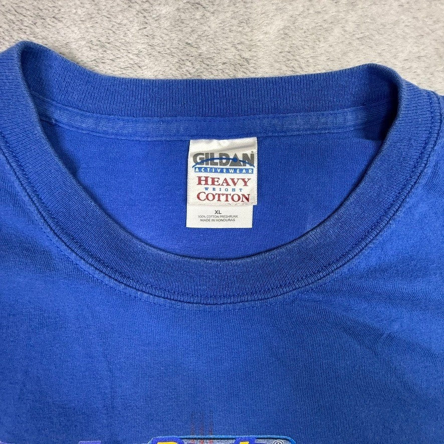 Gildan Heavy Cotton 2007 NASCAR Camping World Tour T Shirt XL Blue