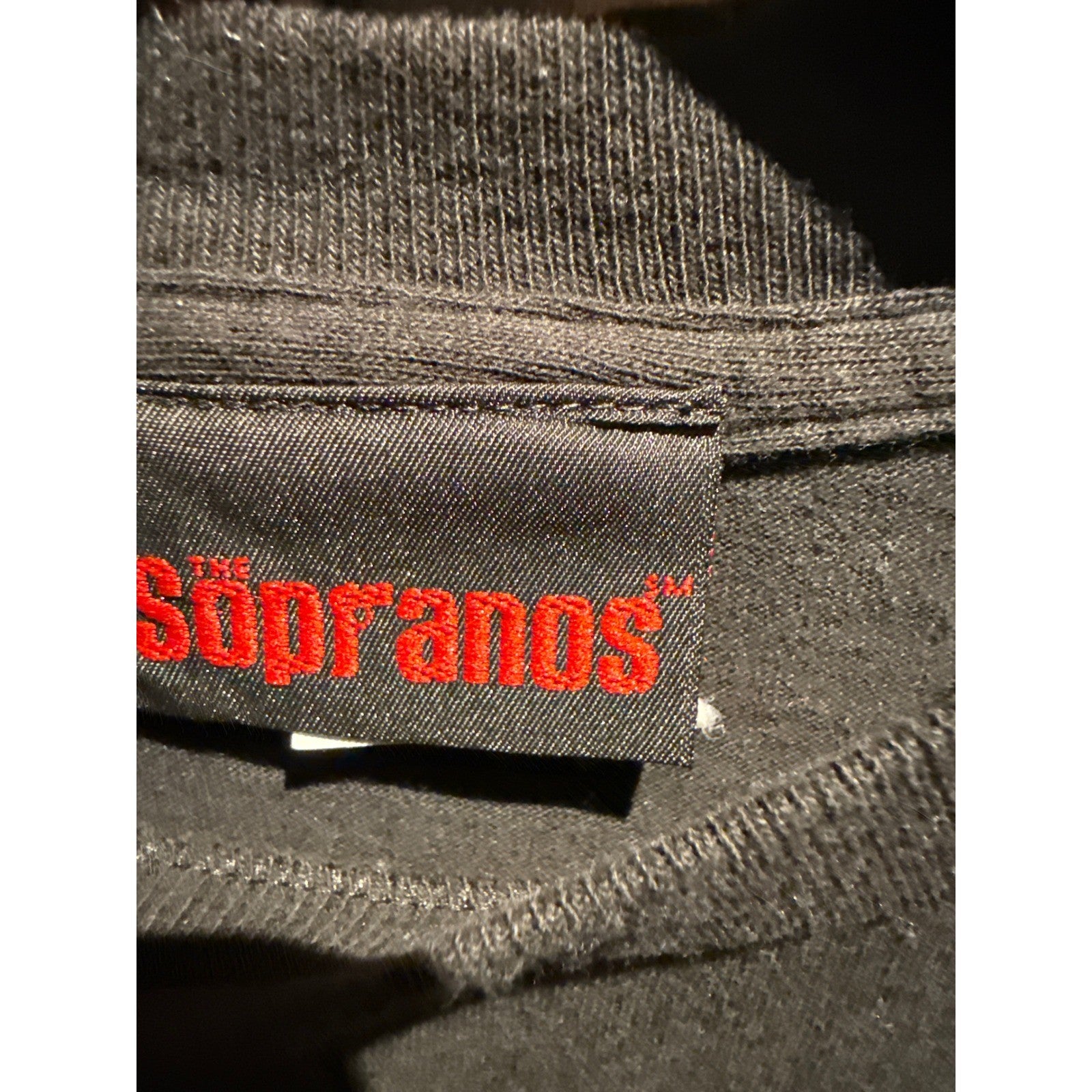 The Sopranos HBO Vintage 2002 Promo T-Shirt Mens Medium Black Made in USA Tony