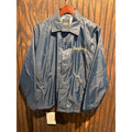 Vintage Deputy Dawg Coaches Jacket Navy Blue Faux Fur Lined